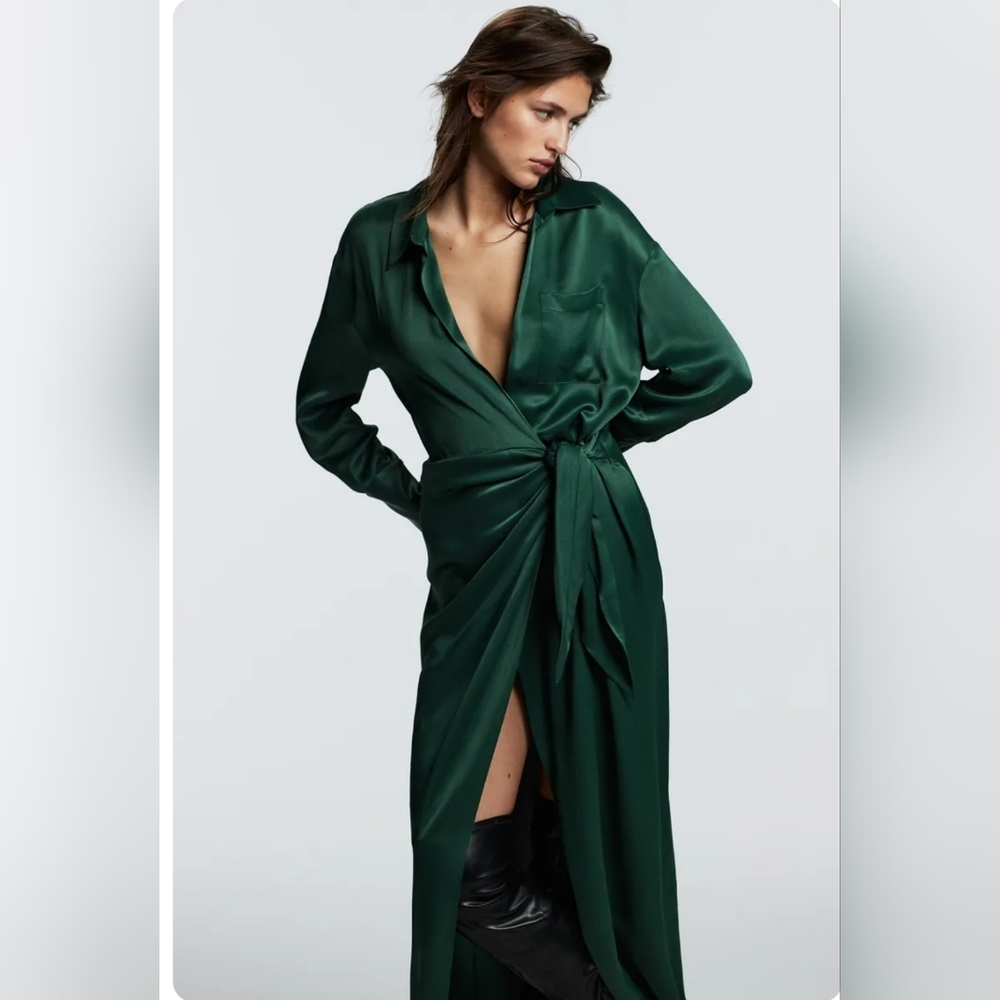 💚 NWT ZARA Limited Edition Shirt Dress
